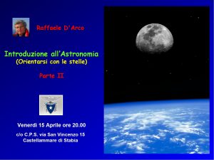 Introduzione all'Astronomia II Parte